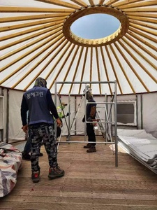 Vente directe d'usine, yurte moderne en acier à ossature métallique, bon marché, à isolation thermique, yurte bon marché - Product Image 2