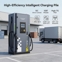 Station de recharge rapide DC 180 kW pour flotte publique, double pistolet, 1000 V, résistante aux intempéries, pour véhicules électriques