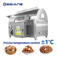 Machine de torréfaction à tambour pour la transformation alimentaire des noix, des graines, des céréales et des épices avec capacité personnalisée
