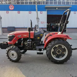 Harga Pabrik QLN-404 Kecil Traktor Pertanian Ringkas 40HP 4 * 4WD Tractores Mini Traktor Pertanian Chinos dengan Bajak Laut