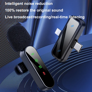 Popular Mini inalámbrico Lavalier Mic Lighter Micro Teléfono para IPhone <span class=keywords><strong>Android</strong></span> Video entrevista Vlog 360 ° Surround Sound Pickup - Product Image 2