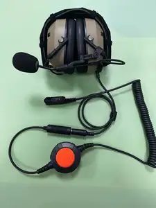 Headset profesional mikrofon, IPX-5 pengurang kebisingan berburu dengan mikrofon untuk EHK007 RT22 RT21 H-777 RT68