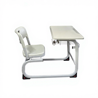 Ensemble moderne de bureau et chaise scolaire combinés, couleur, taille et logo personnalisables, mobilier de classe pour les élèves