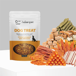 Friandises pour chiens séchées naturelles 80g, à base <span class=keywords><strong>de</strong></span> viande <span class=keywords><strong>de</strong></span> poitrine, saines, faibles en sel, pour l'entraînement, pour familles multi-animaux, <span class=keywords><strong>prix</strong></span> en gros - Product Image 1