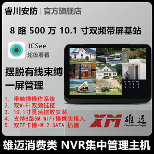 Xiongmai Smart NVR Host de 10.1 Pulgadas, 8 Canales, 5MP, Sistema de Vigilancia Inalámbrico HD para Interiores con Detección de Movimiento - Product Image 5