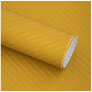 Gran oferta de fábrica, película de vinilo envolvente de fibra de carbono <span class=keywords><strong>3D</strong></span> súper transparente, pegatinas populares para coche en negro carbón - Product Image 6