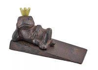 Butée de porte en fonte Grenouille Prince Couronne Grenouille butées de porte décoratives pour l'artisanat de décoration intérieure