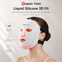 Masque LED Magique Power de qualité médicale 2026 à haute densité pour le visage entier, thérapie photonique par lumière rouge, masque facial à lumière rouge