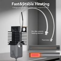 ThxPrint Pengganti Kepala Cetak Ekstruder Suhu Tinggi & Pemanasan Cepat U1 Hotend Keramik Kompatibel dengan Printer 3D Snapmaker U1