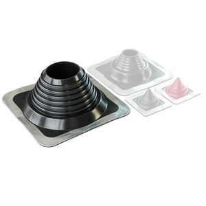 NSPV L07005 Tapajuntas en caoutchouc EPDM et aluminium pour tuyaux de toiture - Noir 3/4" 7 3/4" (95-197mm) Étanchéité électrique - Product Image 6