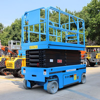 Plateforme élévatrice mobile à ciseaux sur roues à prix d'usine pour centre de distribution logistique et rayonnage
