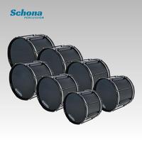 Tambour professionnel de fanfare à percussion, corps en érable, cerceau intermédiaire en fibre de carbone, plusieurs tailles, équipé d'un support arrière