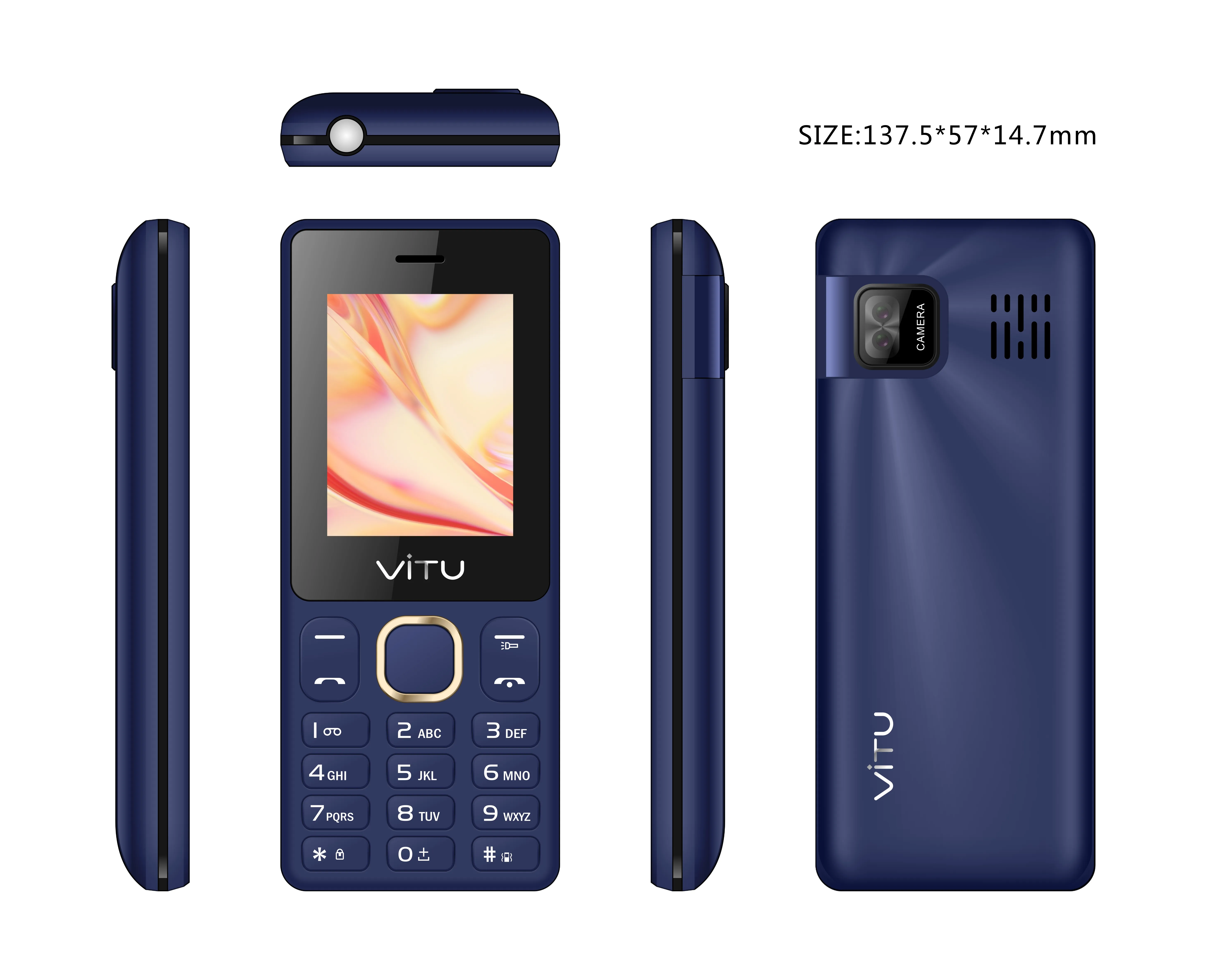 高品質の4Gキーパッド電話低価格2 Simカードスピーカー4128 mb OEM ODMベーシック4Gデバイス2.8インチキーパッド機能電話
