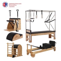 Ensemble de cinq pièces pour Pilates Reformer, lit d'entraînement multifonctionnel, studios de yoga, salles de sport, exercices de tonification corporelle, modèle 00012