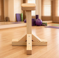 Barres de maintien en position inversée en bois, supports de yoga en pin pour pompes, barres parallèles de gymnastique stables, entraîneur de maintien en position inversée pour la maison et l'entraînement au yoga