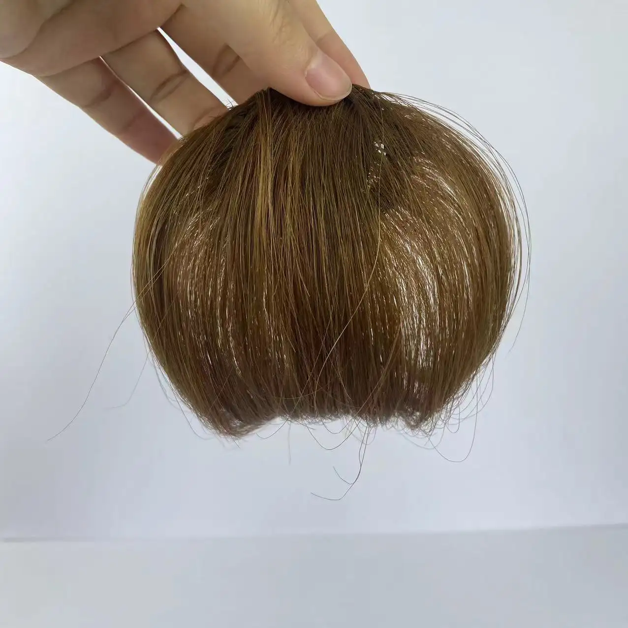 Frangia per capelli umani con frangia lisci naturale senza basamento per capelli umani a Base di capelli umani pinza frangia frangia per frangia da donna