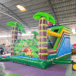 Parco Giochi Gonfiabile Dino Park con Scivolo, Percorso a Ostacoli, Castello Gonfiabile <span class=keywords><strong>Jurassic</strong></span>, Area Giochi per Bambini, Parco Divertimenti Gonfiabile - Product Image 3