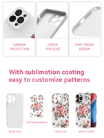 Coque de téléphone personnalisée en gros, impression intégrale, revêtement brillant mat, film 3D, sublimation, PC, antichoc, étanche, pour 11 12