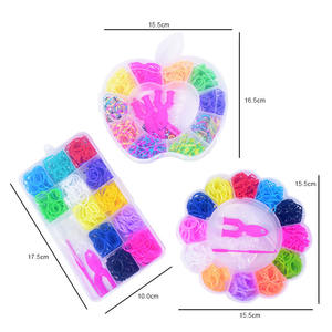 Élastiques pour enfants personnalisés Kit de bandes de petit métier à tisser de couleur élastique en boîte pour la fabrication de bracelets - Product Image 6