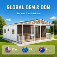 Nouvelle conception de maison préfabriquée pliable et extensible, étanche, avec toit personnalisé, maison mobile miniature de 20 pieds, 30 pieds, 40 pieds