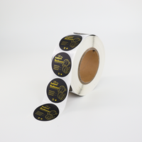 Rouleau d'étiquettes adhésives personnalisées en papier mat effet velours avec logo sur mesure en feuille d'or pour flacons de parfum en verre – Vente en gros