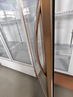 Vitrine réfrigérée avec logo personnalisé, porte en verre transparent, pour boissons