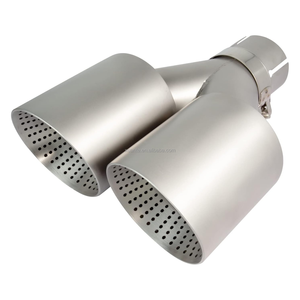 Racing Performance 304 Acero inoxidable Y-Punta de <span class=keywords><strong>escape</strong></span> esmerilada doble Puntas de silenciador de tubo de <span class=keywords><strong>escape</strong></span> de <span class=keywords><strong>coche</strong></span> <span class=keywords><strong>para</strong></span> <span class=keywords><strong>escape</strong></span> trasero <span class=keywords><strong>Akrapovic</strong></span> - Product Image 2