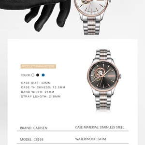 Montre CADISEN 8168 pour homme, design classique de luxe, lumineuse, NH39, montre automatique originale pour homme - Product Image 4