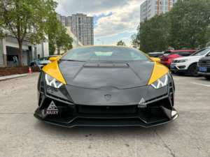 Kit de carrosserie pare-chocs en Fiber de carbone Huracan pour <span class=keywords><strong>Lamborghini</strong></span> Huracan LP580 LP610 EVO 2014 + Kit de conversion Tecnica lèvre avant en carbone sec - Product Image 6