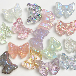 3D Stackable <b>Double</b>-<b>Layer</b> Bow DIY Handmade Bracelet Beads <b>Hair</b> <b>Clip</b> Earring Material Accessories - Product Image 2