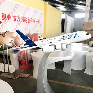 Modèle d'avion Airbus A380 en résine et fibre de verre pour exposition, fabricant Hui Zhou - Product Image 1