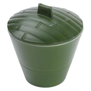 Tazón para Servir con Forma de Bambú con Tapa, Color Verde, para Uso en Restaurantes y Hoteles - Product Image 1