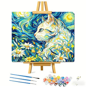 Kit de Peinture par Numéros pour Adultes, Ensemble de Peinture à l'Huile sur <span class=keywords><strong>Toile</strong></span> DIY, Décoration Murale pour la Maison, Cadeau en Gros - Product Image 4