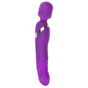 Bâton vibrant chauffant rechargeable à double tête pour masturbation féminine, jouet sexuel pour adultes, vente en gros - Product Image 2