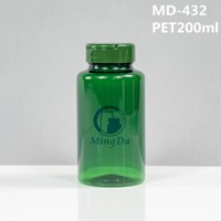 Flacon en plastique PET multi-compartiments, petit flacon d'emballage pour médicaments, flacon vide léger pour suppléments vitaminiques, logo personnalisé