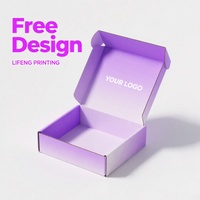 Conception gratuite en gros personnalisé imprimé LOGO Mailers boîte de papier pliante couleur expédition ondulé Mailer boîtes d'emballage