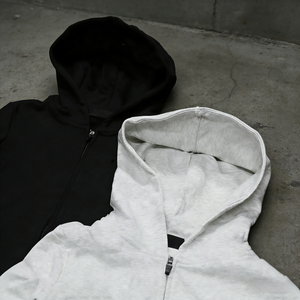 เสื้อฮู้ดดี้ผู้ชายคุณภาพสูง สไตล์วินเทจ ทรงเข้ารูป ซิปหน้า  โลโก้สั่งทำได้ ขายดี - Product Image 4