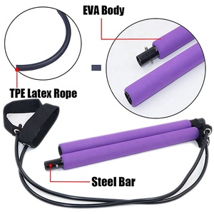 <span class=keywords><strong>Kit</strong></span> de barre de yoga et de Pilates réglable avec <span class=keywords><strong>bandes</strong></span> <span class=keywords><strong>élastiques</strong></span> pour la remise en forme à domicile - Product Image 3