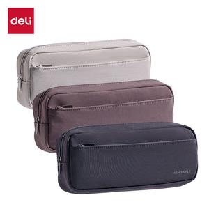 Deli Jx216 Pencil Case Large Capacity Zipper Oxford Cloth School Office Use - Product Image 1