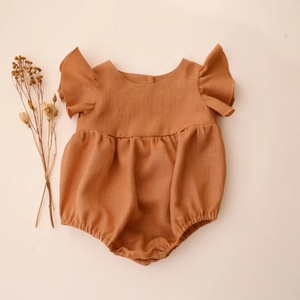 Elegante tutina estiva con maniche <span class=keywords><strong>a</strong></span> volant per bambina, abbigliamento casual per neonati da <span class=keywords><strong>3</strong></span> <span class=keywords><strong>a</strong></span> 24 <span class=keywords><strong>mesi</strong></span> - Product Image 2