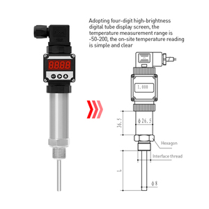 LEFOO Wassertemperatursensor für Fischteiche, Wasserdichter Integrierter Temperaturtransmitter mit Display - Product Image 4