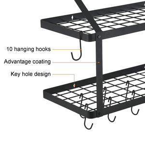 Support <span class=keywords><strong>mural</strong></span> réglable pour casseroles de cuisine, organisateur de <span class=keywords><strong>couvercle</strong></span> de <span class=keywords><strong>casserole</strong></span>, support pour vente à chaud - Product Image 4