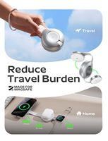 LISEN Chargeur Magnétique Rapide Qi2 15W Station de Recharge Sans Fil Pliable 3-en-1 pour iPhone 17 16 Apple Watch AirPods Voyage