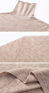 Nouveau <span class=keywords><strong>Pull</strong></span> en <span class=keywords><strong>Laine</strong></span> Pure Sans Couture à Col Roulé pour <span class=keywords><strong>Femme</strong></span>, Modèle Personnalisé, Fin et à Manches Longues, Collection Automne/Hiver 2026 - Product Image 2