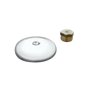 Tapón de latón tipo roseta 1/2 con tornillo para trampas de plomería (paquete) - Product Image 1