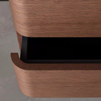 Bureau de direction moderne et luxueux avec placage en bois naturel durable