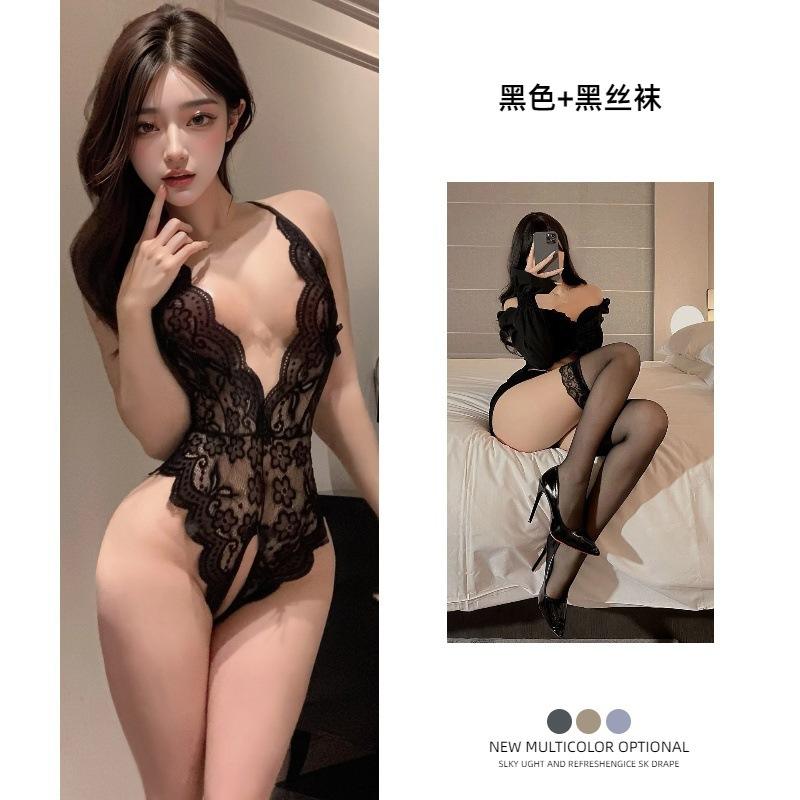 Black + black stockings