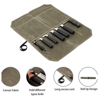 YY Sac de Rangement Portable en Toile pour Couteaux de Chef et Ustensiles – 16 Compartiments