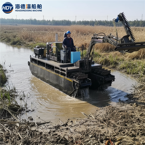 Récolteuse professionnelle amphibie pour plantes aquatiques <span class=keywords><strong>avec</strong></span> système hydraulique Rexroth pour la récolte de végétation aquatique à matériaux durs - Product Image 1