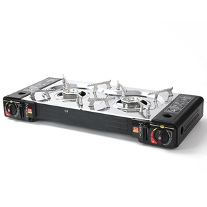 NB-favor高品质便携式双燃烧器炉灶安全丁烷野营家用 - Product Image 2